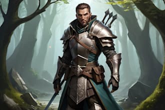 draw your fantasy character, rpg character or portrait