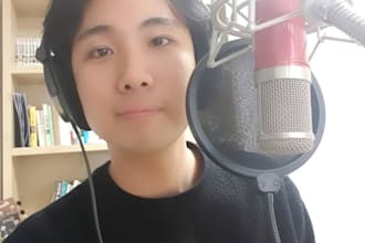 record various tones of korean male voice over