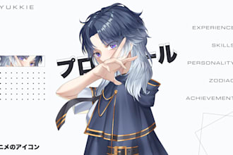 draw custom pfp for vtuber, original character, avatar, anime fanart, portrait