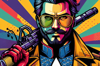 draw an awesome wpap pop art
