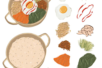draw food and drink illustrations