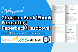 design format christian ebook prayer journal daily devotional book amazon KDP