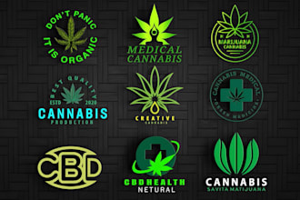 do wonderful cannabis, marijuana, weed, hemp, cbd oil and redesign logo