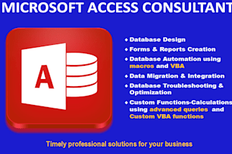 solve all your microsoft access database and system problems