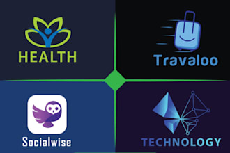 make modern minimalist tech, and crypto startup logo design