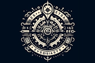 make unique steampunk, gear, skull, automotive logo or any graphics design