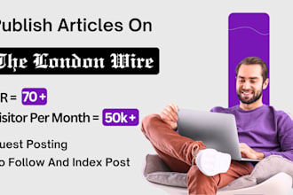 write and publish high quality articles for the london wire
