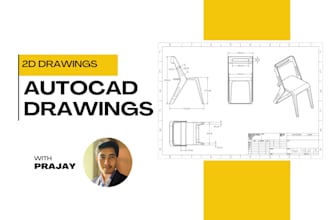draft autocad drawings , covert PDF or hand sketch to autocad