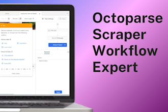 build your octoparse template and octoparse scraper