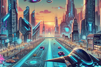 draw sci fi illustration and sci fi art