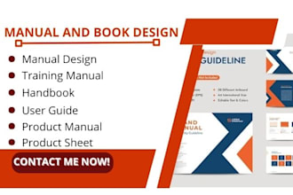do a  training manual, handbook, user guide, product sheet, catalog, report