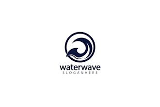 design outstanding wave logo with express delivery
