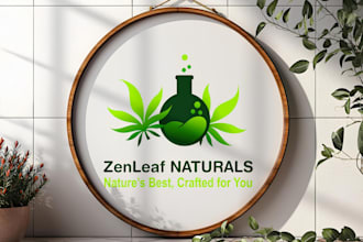 do cannabis, marijuana, weed, hemp, cbd and mascot logo with creative thinking
