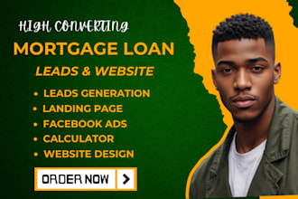 design mortgage landing page website mortgage website loan website mortgage