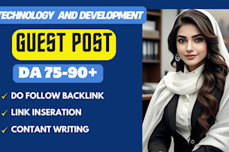 providing a tech and web develop  guest posts with high da DR