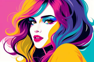 make an unique wpap pop art style