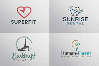 design health, fitness and medical logo