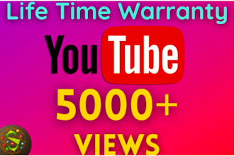 get 5000 real youtube views permanent, organic