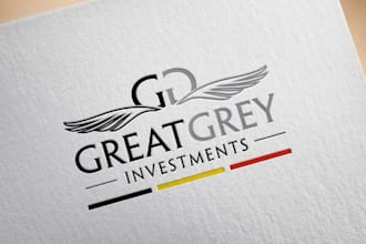 custom finance marketing investment logo for you