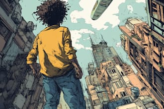 create comic book and custom illustration