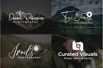 do camera photography media lens studio logo design