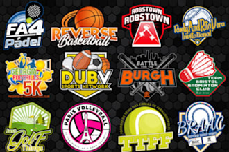 design professional sports football baseball league logo