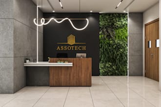 creating a photorealistic office interior space 3d render