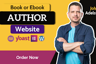 design interactive wordpress websites for authors, book websites, book launches