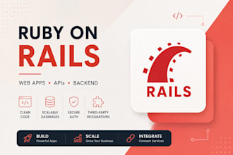 develop ruby on rails web applications and apis