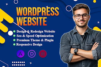 develop wordpress website design with divi, astra or elementor pro