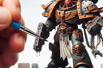 create you as favorite space marine 40k warhammer art