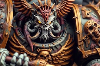 warhammer 40k table top miniature painter