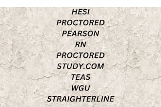 do hesi, wgu, sophia, ati teas7, straighterline, praxis, proctored tests