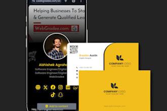 create clickable digital virtual business card