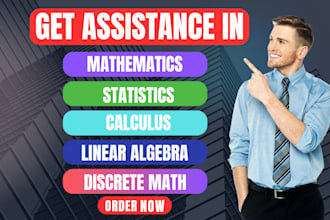be mathematics statistics calculus probability and linear algebra tutor