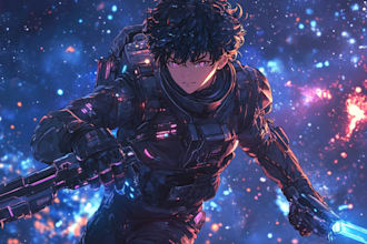 create sci fi or fantasy concept art illustration characters