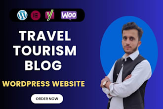 create a professional travel and tourism wordpress blog website