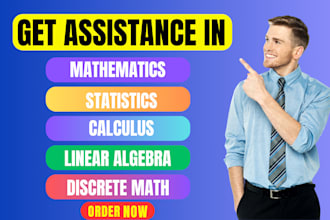 assist in linear algebra, calculus, trigonometry, discrete math and statistics