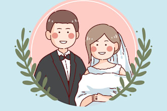 draw couple and family portrait