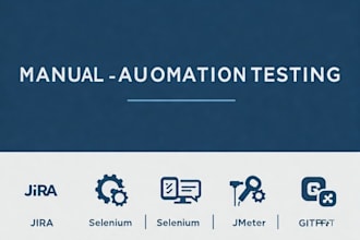 perform manual and automation testing using selenium and jmeter