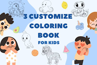 design unique kids coloring book customized and printable designs