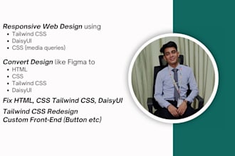 modern, responsive, and optimized web applications using HTML CSS tailwind