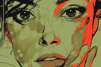 draw comic book art and comic book illustration