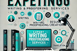 professionally write, edit, proofread assignments, books, resumes, and more