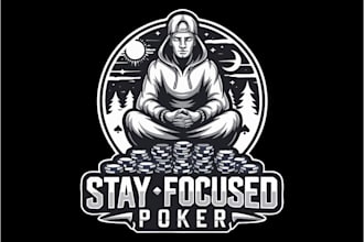 make super premium spiritual coaching poker logo design