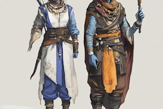 do a awesome dnd character art and dnd character art
