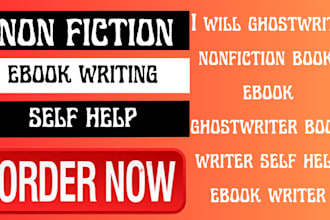 ghostwrite nonfiction book, ebook ghostwriter book writer self help ebook writer