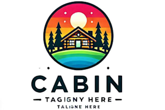 design a modern cabin logo or icon for you for your company