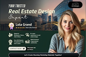 design a stunning real estate brochure to showcase your properties