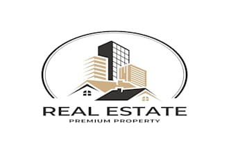 create custom real estate logo design for business